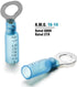 150PCS Heat Shrink Ring Connectors, 1/4" Blue 16-14 AWG, Sopoby Electrical Crimp Connector Kit