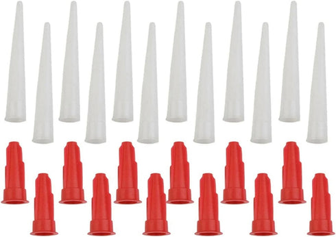 Caulk Extension Nozzle, Sausage Caulking Gun Tips for Sealing and Preserving, Applicator Replacement Tool Supplies