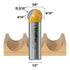 1/2 inch 5/8 inch 9/16 Fivepears Core Box Router Bit with Shank Cutting Diameter Cutting Length for DIY Woodwork