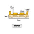 eMagTech 200Pcs Brass Crimp Electrical Connector, U-Shaped Terminal Connectors for Lines 0.5-1.5mm²