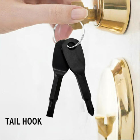 Utaly Portable Multifunction Key Chain Pocket Screwdriver Dual-purpose Mini Shape Travel Kits Outdoor Home Screwdriver