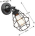 Mengjay E26 Vintage Wall Light, Industrial Lighting Adjustable Socket Rustic Sconces Wire Metal Cage Wall Lamp Indoor