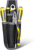 Tool Belt, 4 Pockets Tool Pouch for Organization, with Metal Belt Clip Attachment for Craftsmen, Electrician, Gardener
