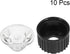uxcell 10 pcs 20mm LED Lens 15 Degree with Black Holder for 1W 3W High Power LED Light