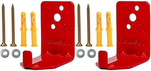 Universal Fire Extinguisher Bracket, Mounts & Brackets for up to 40 lbs, 2 Pack Holder for Small and Big Extinguishers