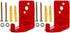 Universal Fire Extinguisher Bracket, Mounts & Brackets for up to 40 lbs, 2 Pack Holder for Small and Big Extinguishers