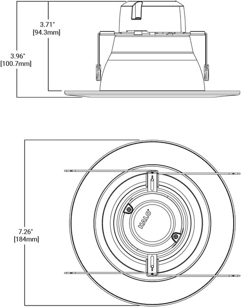 5 6 2700K 600 35 360 LA56069271EWH HALO LA and in Integrated LED Recessed Retrofit Adjustable White Downlight Module