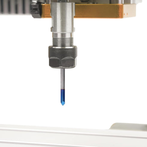 LUNYEE Triangular CNC Router Bits Set, 1/8" Shank Engraving V-Bit for Acrylic Wood Sign Making