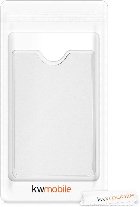 kwmobile 20 Pieces Credit Card Sleeves - Transparent ID Business Card Holder - Identification Social Security Cards