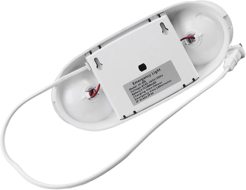 LED Emergency Light Fixtures with 2 Heads, 1800mAh Battery, US Plug, Adjustable Lamp Heads for Entry Exit Emergency