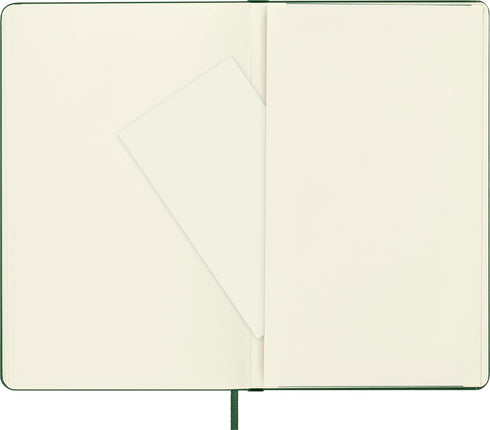 Moleskine Classic Notebook, Hard Cover, Large (5" x 8.25") Plain/Blank, Myrtle Green, 240 Pages