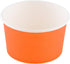 12-Ounce 50 Frozen Coppetta Dessert Cups, Disposable Ice Cream Cups - Lids Sold Separately, Sturdy, Orange Paper Yogurt