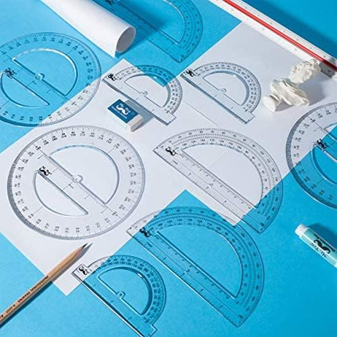 Mr. Pen Protractor Set, 9 Pc Drafting Tools for Math Geometry