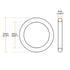 uxcell Silicone O-Rings, 20mm OD 16mm ID 2mm Width VMQ Seal Gasket for Compressor Valves, White, Pack of 16