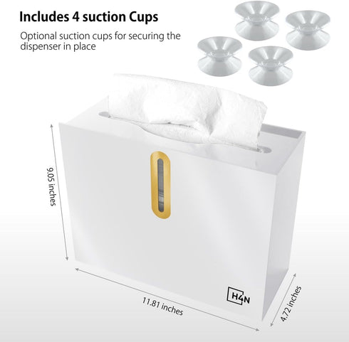 H4N Countertop, Commercial Multifold Hand Paper Towel Dispenser Compact Design, Single Sheet Dispensing for Home