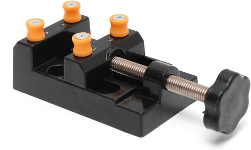 Yakamoz Universal Mini Drill Press Vise Clamp Table Bench Vice for Jewelry, Walnut Nuclear Watch Repairing, DIY Craft