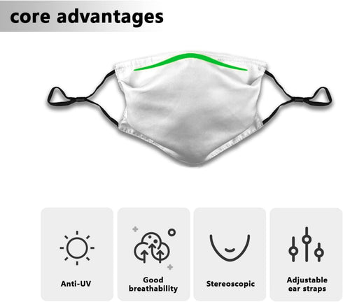 Reusable Fashion Face Mask with Dust Filter - Windproof and Washable
