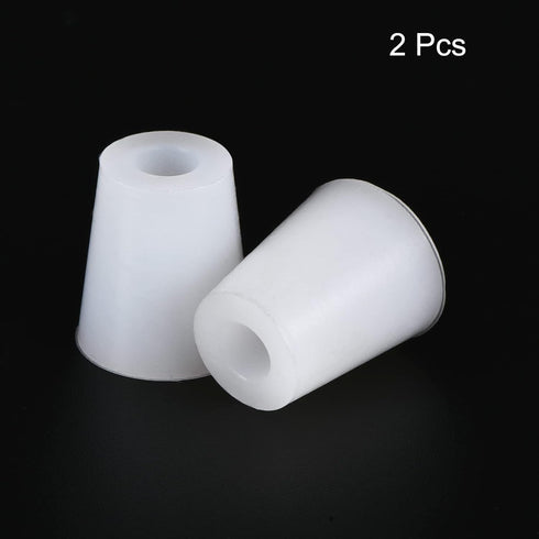 MECCANIXITY Silicone Rubber Tapered Plug 17mm to 23mm with Hole for Powder Coating, 2 Pieces
