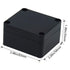 Zulkit Junction Box - IP65 Waterproof Outdoor Project Box, ABS Plastic Electrical Enclosure, Black 2.48 x 2.28 inch