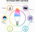 ngnsky Bulbs E14 Party,2PACK. Tuya Bluetooth Smart LED Light RGBCW, Music Sync Color Changing,with App Control