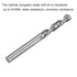 uxcell Solid Carbide Twist Drill Bits, 4.8mm Metric Left Hand Spiral Flutes for Stainless Steel Alloy Metal