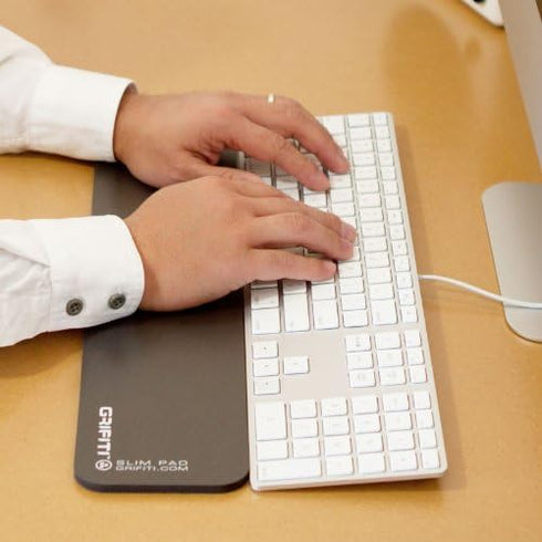 GRIFITI Slim Wrist Pad 17" x 4" x 0.25" - Ergonomic Keyboard Support for Standard Computer Keyboards