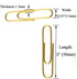 HAHIYO Large Paper Clips, 2 inches Length Gold Paperclips, Vinyl Coated for Bookmark Organizing Home Office School 80