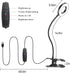 LED Desk Lamp with Clip, 3 Color Modes, 10 Brightness Levels, 360 Flexible Gooseneck Light for Home Office