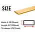 1/12" x 1" x 10" Brass Flat Bar, 12 Gauge Metal Sheet Stock for Crafts, Models, Repairs (2 * 25 * 250mm)