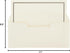 Set 48-Pack) Premium Stationery Paper with Envelopes (Ecru and Black