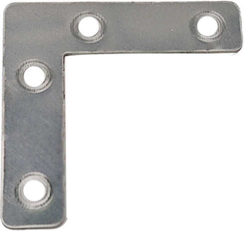 PDETVEO 10PCS (60x60mm) Flat L Brackets Corner Braces, Heavy Duty Steel Right Angle Support Plates for Furniture