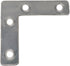 PDETVEO 10PCS (60x60mm) Flat L Brackets Corner Braces, Heavy Duty Steel Right Angle Support Plates for Furniture