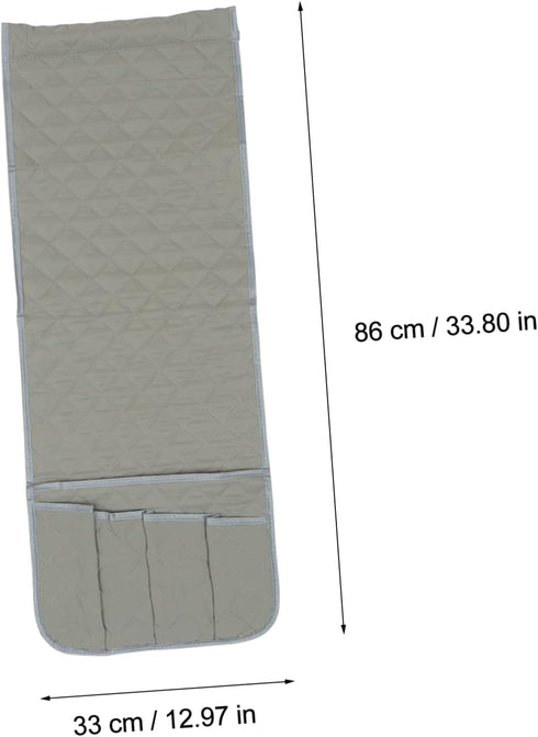 PRETYZOOM Polyester Sofa Bedside Pouch - Organizer for Remotes & Snacks