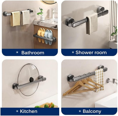 Generic Bar(2.32ft) Removable Suction Cup Grab Bar for Shower - Strong Hold Bathroom Grab Bar - for Showers, Windows
