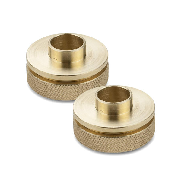 POWERTEC Router Guide Bushing Solid Brass 5/8", Short Shank Precision Router Bushings