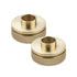 POWERTEC Router Guide Bushing Solid Brass 5/8", Short Shank Precision Router Bushings