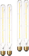 Dimmable Edison T10(T30) LED Tubular Bulb, 6W, 60 Watt Equivalent, Warm White 2700K, 4-Pack