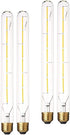 Dimmable Edison T10(T30) LED Tubular Bulb, 6W, 60 Watt Equivalent, Warm White 2700K, 4-Pack