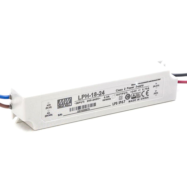 DineDeck LPH-18-24 18W 24V 0.75A IP67 Waterproof Power Supply - Smart Home, Garden
