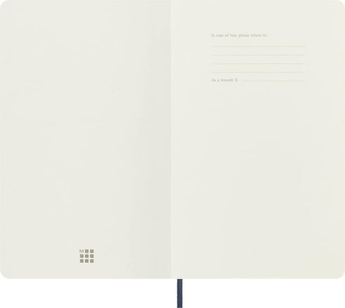 Moleskine Classic Notebook, Soft Cover, Large (5" x 8.25"), Ruled/Lined, Sapphire Blue, 192 Pages