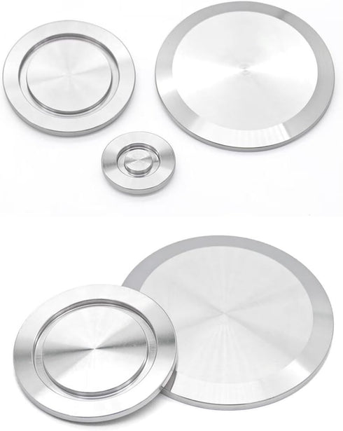 WYLWLS 2PS KF16 16 (KF-16) Blank,Vacuum Fittings,Vacuum Flange Plate,KF Tri Clamp Blank Stud or Blind Cap,End Caps