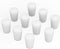 Silicone Rubber Stopper, 10-Pack, Size 1#, Tapered White Stoppers for Laboratory Sealing