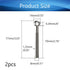 MroMax M8 x 70mm Machinery Shoulder Swing Lifting Eye Bolt, 2Pcs 304 Stainless Steel Metric Thread Lifting Eye Bolt for Home Renovation, Pipeline Gate Valves Fasteners, Silver