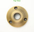 Sturdy Cast Brass Surface Mounting Plate, Low Voltage Landscape Lighting Accessories, Antique Bronze (2pcs)