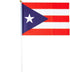 Puerto Rico Flag - Small Handheld Mini Flags on Stick for Party, Parades, Sports Events