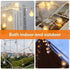 116ft 200 11 IP44 RaThun Color Changing String Lights, LED Multicolor & Warm White Crystal Globe Lights with Remote