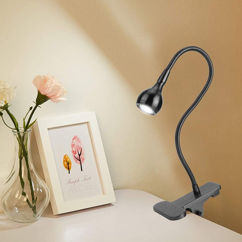 Yosoo LED Clamp, USB Flexible Clip On LED Desk Light, Bedside Night Lamp for Reading and Study