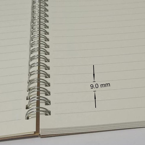 Spiral Notebook/Spiral Journal, Hardcover, 140 Pages (70 Sheets) with Wide Ruled, A5, 8.4" x 5.9", 5-pack