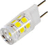4-Pack G8 17 Bulb 2835 HQRP Bi-Pin LEDs Light SMD Cool White for Light Fitting, Desk Lamps, Wall Mounts Sconces