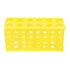 PATIKIL 80 Wells Tube Rack, 1 Pcs Four Panel Vial Rack for Microcentrifuge Tubes 0.5/1.5/2/10/15/50ml, Yellow